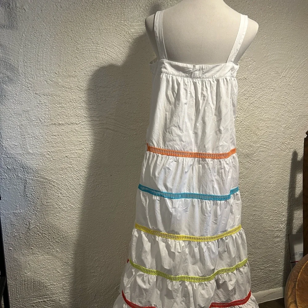 ENGLISH FACTORY Color Trim Sleeveless Maxi Dress Size L - Picture 4 of 15